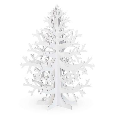 FOLDZILLA Sapin de Noël - Sapin de Noël durable blanc à peindre/décorer